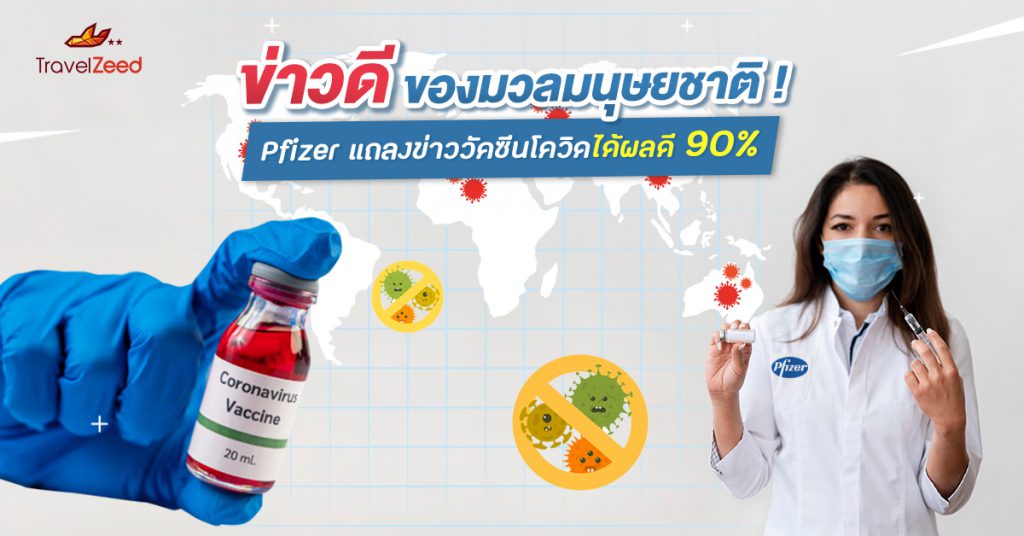 ข่าวดี ของมวลมนุษยชาติ Pfizer แถลงข่าววัคซีนโควิด ได้ผลดี 90%