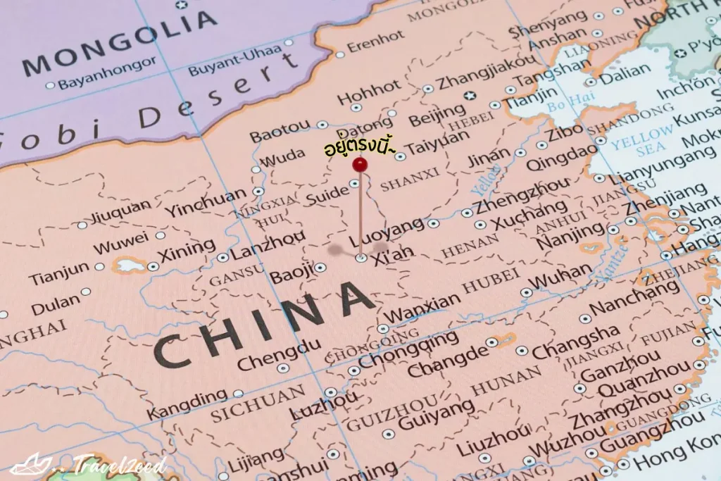 china zoom in  xi'an map