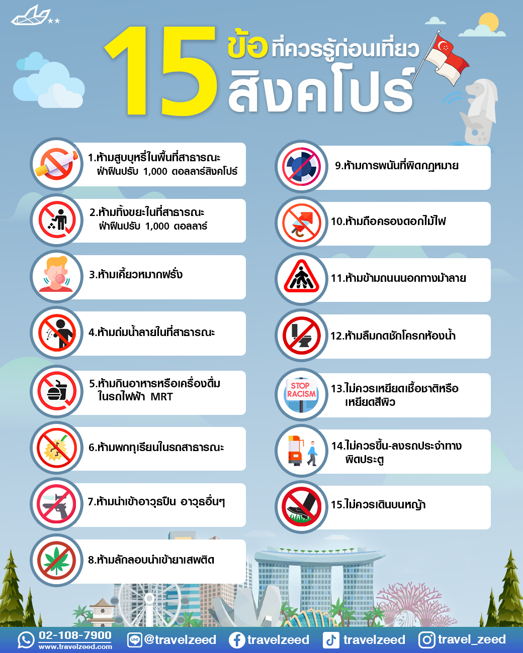 ข้อควรรู้ก่อนไปสิงคโปร์