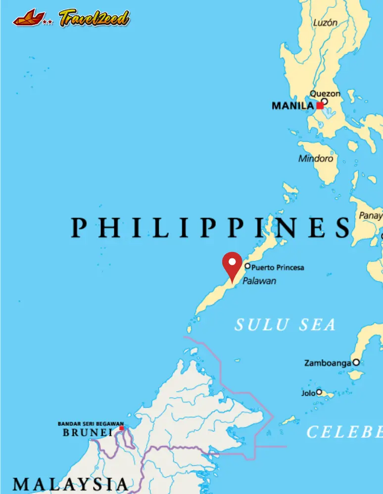philippines palawan map