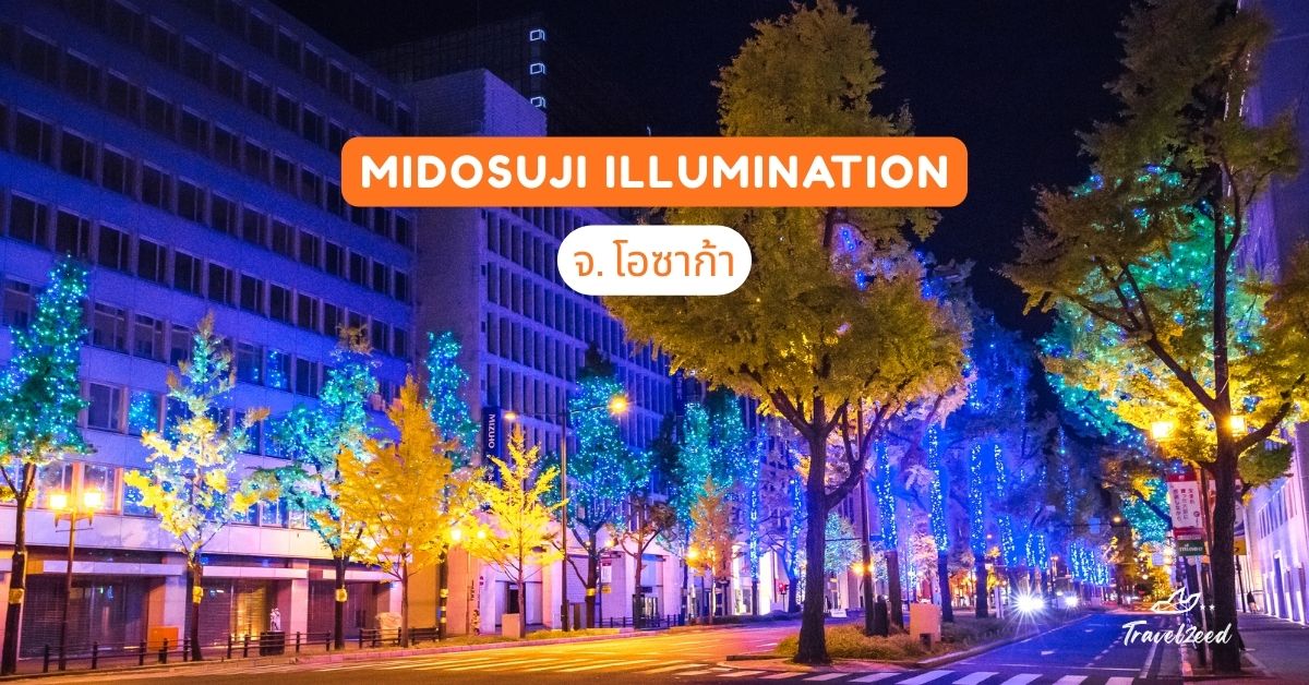 Midosuji Illumination จ.โอซาก้า