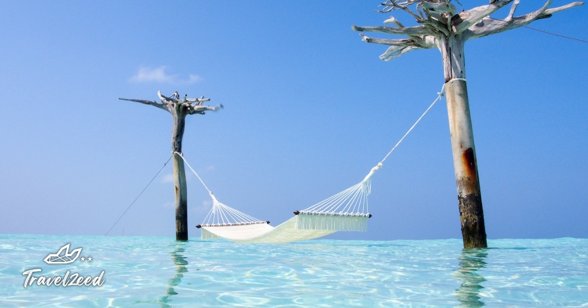 ตาข่ายพักผ่อนกลางทะเลมัลดีฟส์ จุดถ่ายรูปยอดนิยมที่มอบวิวทะเลสวยแบบใกล้ชิด