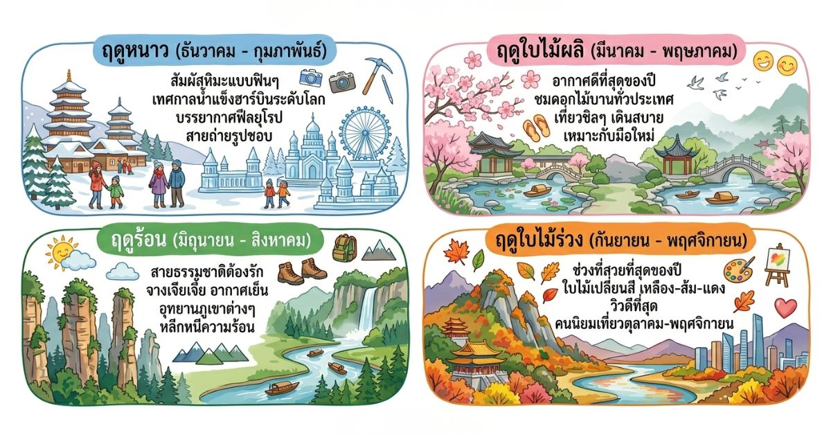 เที่ยวจีนเดือนไหนดี? เลือกช่วงเวลาให้เหมาะกับคุณ