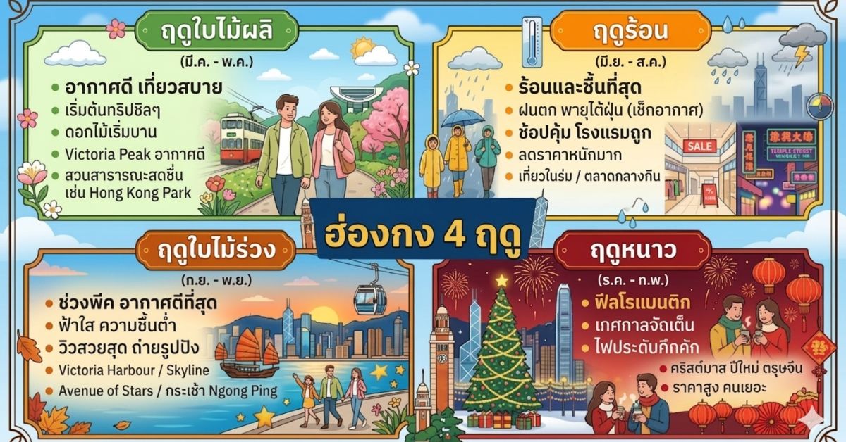 เที่ยวฮ่องกงเดือนไหนดี? เลือกช่วงเวลาให้เหมาะกับคุณ