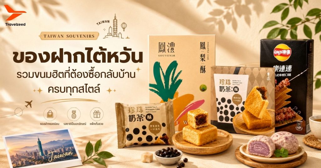 ของฝากไต้หวัน รวมขนมฮิตที่ต้องซื้อกลับบ้าน ครบทุกสไตล์