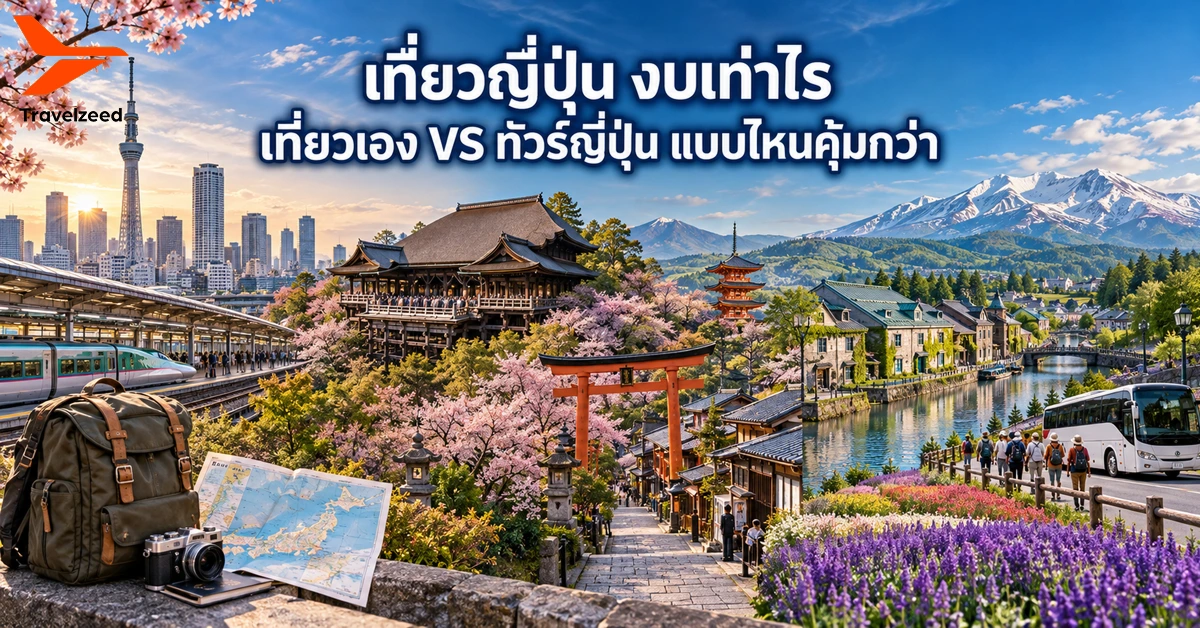 เที่ยวญี่ปุ่น งบเท่าไร เที่ยวเอง VS ทัวร์ญี่ปุ่น แบบไหนคุ้มกว่า