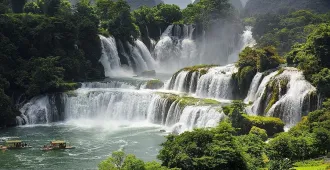 ทัวร์จีน หนานหนิง ปาหม่า จิงซี น้ำตกเต๋อเทียน ถ้ำคริสตัล สวนสาธารณะเอ่อฉวน