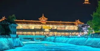 ทัวร์จีน เฉิงตู ตูเจียงเยี่ยน  หุบเขาแพนด้าตูเจียงเยี่ยน สะพานหนานเฉียว และธารน้ำสีฟ้า ตึกแฝดเฉิงตู แพนด้ายักษ์ปีนตึก IFS