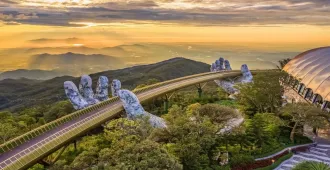 ทัวร์เวียดนาม ดานัง ฮอยอัน บานาฮิลล์ นั่งกระเช้ายาวสุดในโลก ชมสะพานมือสีทอง นั่งเรือกระด้งฮอยอัน