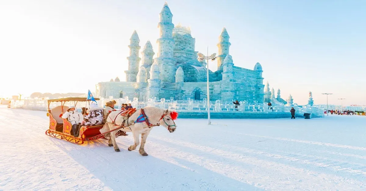 ทัวร์จีน ฮาร์บิน หมู่บ้านหิมะ Harbin Ice and Snow World ถนนจงหยาง จัตุรัสโบสถ์เซนต์โซเฟีย