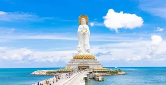 ทัวร์จีน ซานย่า อุทยานหนานซาน เกาะดอกไม้ หมู่บ้านชนเผ่าหลีแม้ว