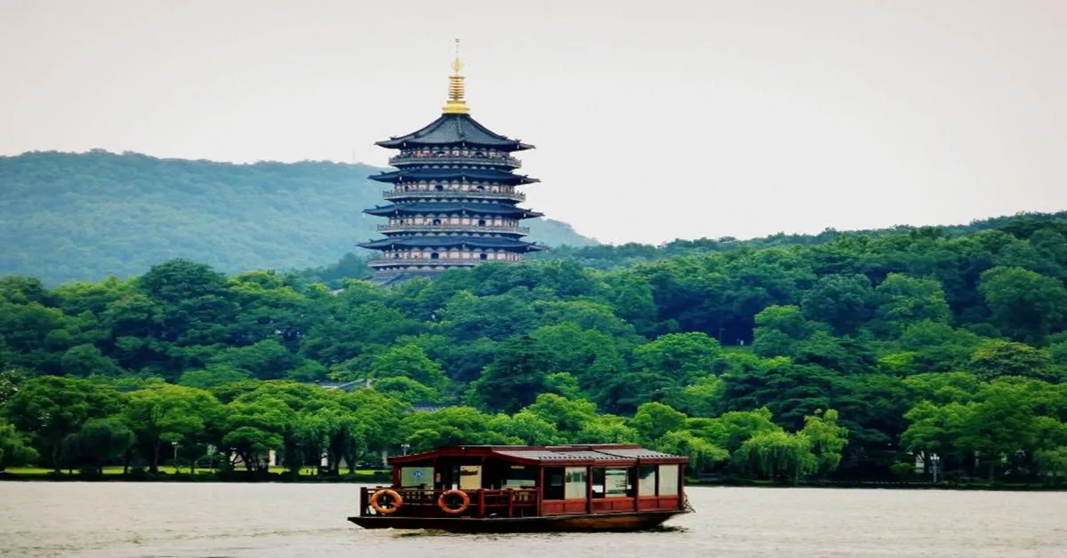 ทัวร์จีน เซี่ยงไฮ้ หางโจว ถงเซียง ล่องเรือทะเลสาบซีหู หมู่บ้านโบราณผู่หยวน