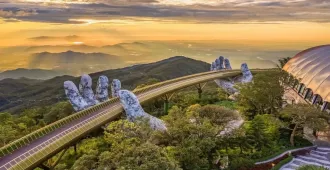 ทัวร์เวียดนามกลาง ดานัง ฮอยอัน บานาฮิลล์ สะพานมือทองคำ นั่งกระเช้าไฟฟ้าบานาฮิลล์
