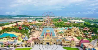 เวียดนามใต้ ฟูก๊วก สวนสนุก Vin Wonder ชมพระอาทิตย์ตก เมดิเตอเรเนียน ทาวร์