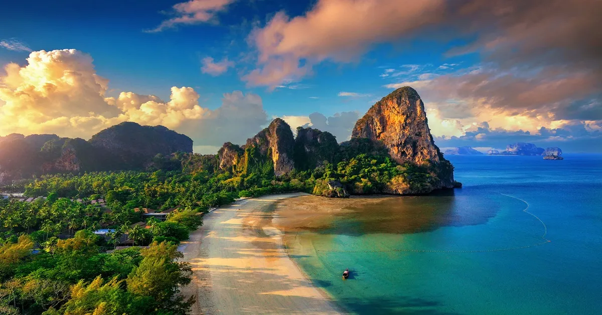 ทัวร์ไทย กระบี่ หาดไร่เลย์ เกาะห้อง วัดถ้ำเสือ
