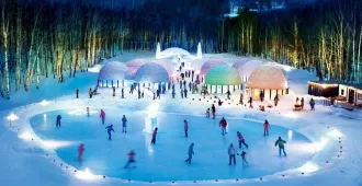 ทัวร์ญี่ปุ่น ฮอกไกโด ซัปโปโร โอตารุ หมู่บ้านน้ำแข็ง ICE VILLAGE สโนว์โมบิล สวนสัตว์อาซาฮิยามะ