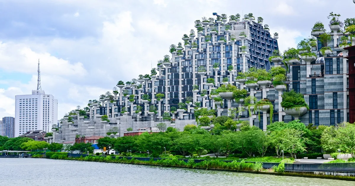 ทัวร์จีน เซี่ยงไฮ้  จูเจียเจี่ยว ตึกต้นไม้ 1000 ต้น ล่องเรือโบราณ