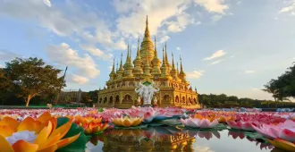 ทัวร์จีน สิบสองปันนา เชียงรุ้ง วัดพระใหญ่เมิ่งเล่อ ตลาดกลางคืนแสงดาว