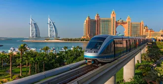 ทัวร์ดูไบ อาบูดาบี รถไฟ Monorail Global Village