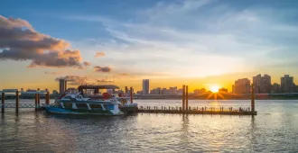 ทัวร์ไต้หวัน ไทเป วัดหลงซาน ล่องเรือชมพระอาทิตย์ตก ปล่อยโคมลอยหมู่บ้านสือเฟิ่น