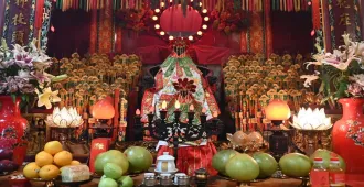 ทัวร์ฮ่องกง พิธียืมเงินเจ้าแม่กวนอิมฮองฮำ วัดซีซ้าน นั่งกระเช้านองปิง