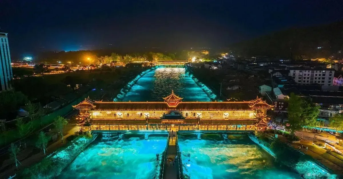 ทัวร์จีน เฉิงตู อุทยานสี่ดรุณี ปี้เผิงโกว สะพานหนานเฉียว