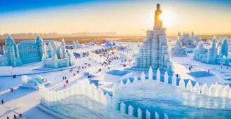 ทัวร์จีน ฮาร์บิน หมู่บ้านหิมะ Harbin Ice and Snow World โบสถ์เซนต์โซเฟีย ถนนจงหยาง