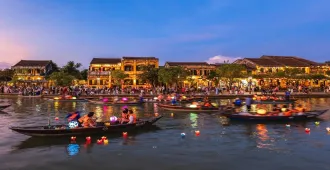 ทัวร์เวียดนามกลาง ดานัง เมืองมรดกโลกฮอยอัน  บานาฮิลล์ สะพานมือทองคำ นั่งเรือกระด้ง