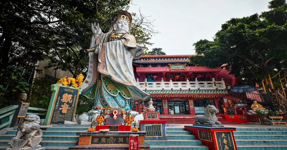 ทัวร์ฮ่องกง ไหว้พระเสริมบารมี 5 วัดดัง พระใหญ่นองปิง วัดแชกงหมิว เจ้าแม่กวนอิมรีพลัสเบย์