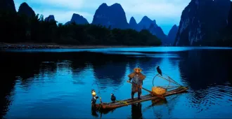 ทัวร์จีน หนานหนิง กุ้ยหลิน เขางวงช้าง ถ้ำขลุ่ยอ้อ โชว์นกจับปลากุ้ยหลิน