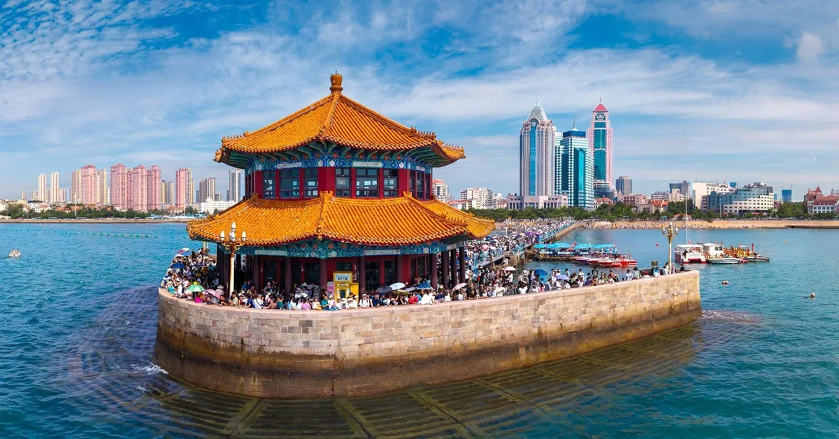 ทัวร์จีน ชิงเต่า สะพานจ้านเฉียว หมู่บ้านชาวประมงซาจื่อโข่ว พิพิธภัณฑ์เบียร์