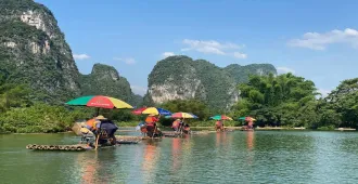 ทัวร์จีน หนานหนิง กุ้ยหลิน หยางซั่ว เจดีย์เงิน เจดีย์ทอง ล่องเรือแพแม่น้ำเหลียงเจียง