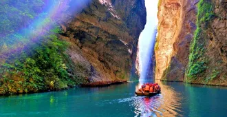 China Yichang Enshi Huanglong Dong Pingshan Grand Canyon - ทัวร์จีน หยีชัง เอินซือ ถ้ำพญามังกร ผิงซานแกรนด์แคนยอน ล่องเรือชมช่องแคบประตู (ไม่ลงร้าน)