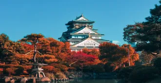 Japan Tokyo Osaka Kyoto  - ทัวร์ญี่ปุ่น โตเกียว โอซาก้า เกียวโต  ปราสาทโอซาก้า 