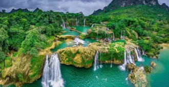 China Nanning Guizhou Detian Waterfall - ทัวร์จีน หนานหนิง กุ้ยโจว เที่ยวชมน้ำตกเต๋อเทียน (ไม่ลงร้าน)