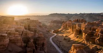  Kazakhstan Almaty Charyn Canyon Shymbulak - ทัวร์คาซัคสถาน อัลมาตี้ ชารินเเคนยอน (พักชิมบูลัก สกีรีสอร์ท 1 คืน)