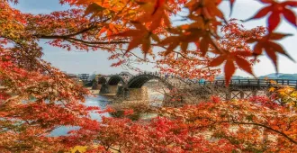 Japan Unseen Fukuoka Yamaguchi Hiroshima Kyushu  Kintai Kyo Bridge - ทัวร์ญี่ปุ่น อันซีน ฟุกุโอกะ ยามากุจิ ฮิโรชิมะ คิวชู เที่ยวชมสะพานคินไตเคียว 
