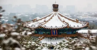 China Beijing Jingshan Park - ทัวร์จีน ปักกิ่ง สัมผัสความหนาว เที่ยวชมสวนจิงซาน (ลงร้าน)