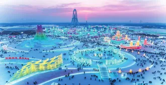 China Harbin Beijing Snow Village International Ice and Snow Festival - ทัวร์จีน ฮาร์บิน ปักกิ่ง หมู่บ้านหิมะ เทศกาลแกะสลักน้ำแข็ง (ไม่ลงร้าน)