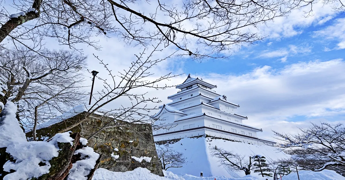 Japan Tohoku Sendai Yamagata Fukushima Ginzan Onsen Snow Tsurugajo Castle - ทัวร์ญี่ปุ่น ซุปตาร์ เสน่ห์เซนได ยามากาตะ ฟุกุชิมะ กินซันออนเซ็น หิมะขาวกลางปราสาททสึรุงะ