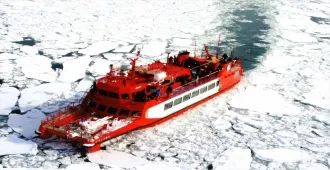 Japan Hokkaido Sounkyo Asahikawa Ice Breaker - ทัวร์ญี่ปุ่น มหัศจรรย์ ฮอกไกโด โซอุนเคียว อาซาฮิกาว่า ล่องเรือตัดน้ำแข็ง