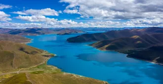 Tibet Lhasa Shigatse Yamdrok Lake - ทัวร์ทิเบต ลาซา ชิกัตเซ่ มนต์เสน่ห์แห่งหลังคาโลก เที่ยวชมทะเลสาบยัมดรก (ไม่ลงร้าน)