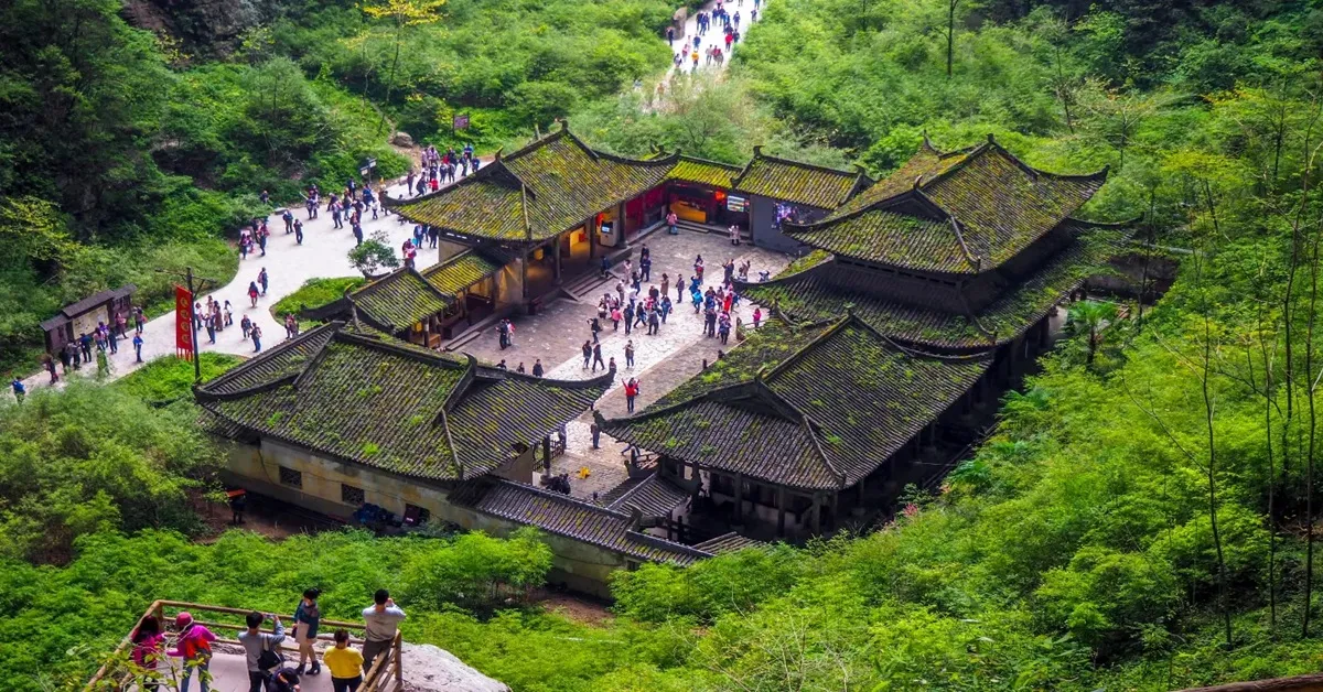 China Chengdu Chongqing Wulong Karst National Geology Park - ทัวร์จีน เฉิงตู ฉงชิ่ง อุทยานหลุมฟ้า สะพานสวรรค์ (ไม่ลงร้าน)