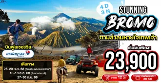 Indonesia stunning Bromo  - ทัวร์อินโดนีเซีย โบรโม่ ดูพระอาทิตย์ขึ้น พร้อมชมวิวภูเขาไฟสามสหาย