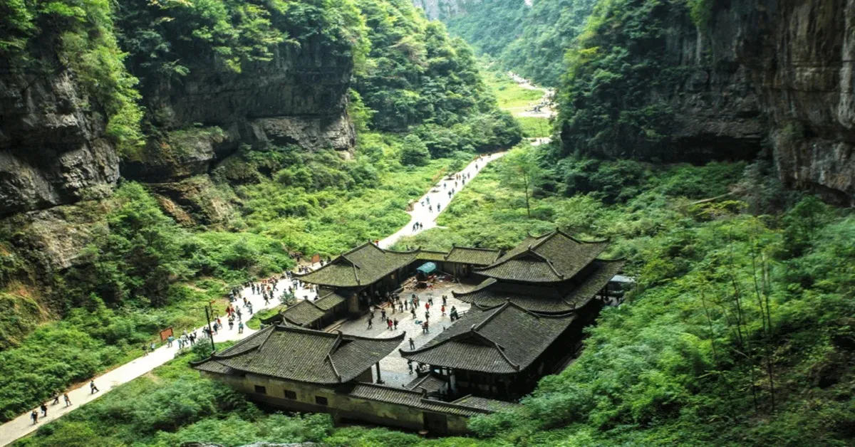 China Chongqing Wulong Fairy Mountain - ทัวร์จีน ฉงชิ่ง อู่หลง เขานางฟ้า หลุมบ่อฟ้า (ไม่ลงร้าน)