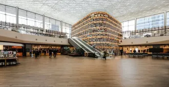South Korea Seoul Gyeongbokgung Starfield Library - ทัวร์เกาหลีใต้ โซล พระราชวังเคียงบกกุง เที่ยวชมห้องสมุดสตาร์ฟิลด์ 