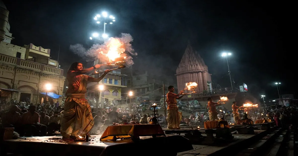 India Bodhgaya Ganga Aarti  - ทัวร์อินเดีย พุทธคยา พิธีคงคาอารตี