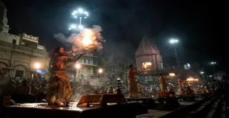 India Bodhgaya Ganga Aarti  - ทัวร์อินเดีย พุทธคยา พิธีคงคาอารตี