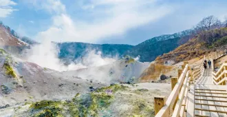 Japan Hokkaido Sapporo Otaru - ทัวร์ญี่ปุ่น ฮอกไกโด ซัปโปโร โอตารุ เที่ยวหุบเขานรกจิโกกุดานิและชมอุทยานโมอาย (เที่ยวอิสระ 1 วัน)