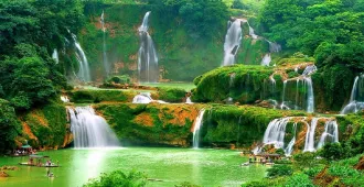 China Nanning Chongzuo Detian Waterfall - ทัวร์จีน หนานหนิง ฉงจั่ว เที่ยวชมน้ำตกเต๋อเทียน (ไม่ลงร้าน)